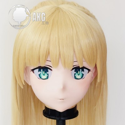 (AL254)Customize Character! Female/Girl Resin Full/Half Head With Lock Anime Cosplay Japanese Animego Kigurumi Mask (AL254)Customize Character! Female/Girl Resin Full/Half Head With Lock Anime Cosplay Japanese Animego Kigurumi Mask