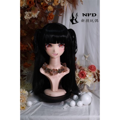 (NFD0100)Customize Handmade Crossdress Full Head Female/Girl Resin Japanese Cartoon Character Animego Cosplay Kigurumi Mask
