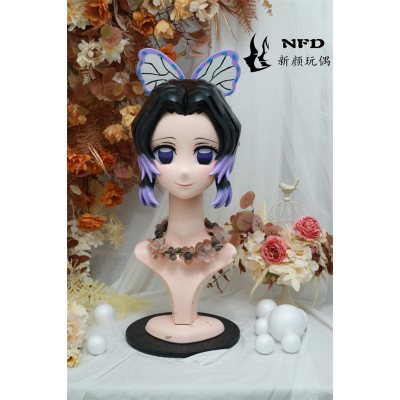 (NFD0123)Customize Handmade Crossdress Full Head Female/Girl Resin Japanese Cartoon Character Animego Cosplay Kigurumi Mask