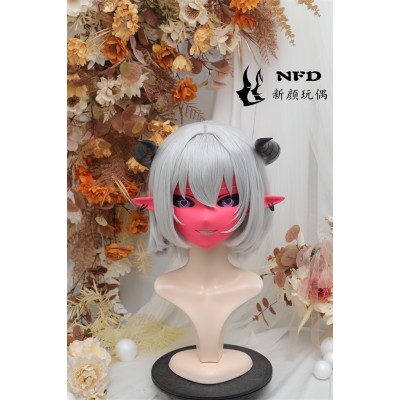 (NFD0133)Customize Handmade Crossdress Full Head Female/Girl Resin Japanese Cartoon Character Animego Cosplay Kigurumi Mask