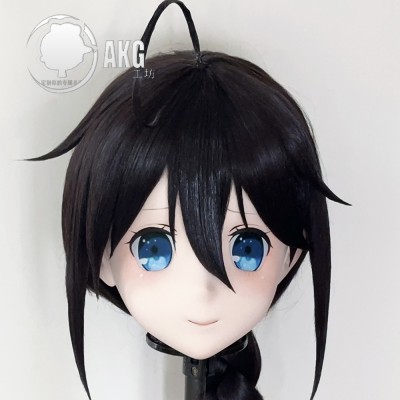 (AL266)Customize Character! Female/Girl Resin Full/Half Head With Lock Anime Cosplay Japanese Animego Kigurumi Mask