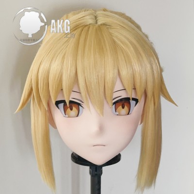 (AL267)Customize Character! Female/Girl Resin Full/Half Head With Lock Anime Cosplay Japanese Animego Kigurumi Mask