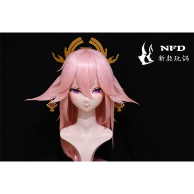 (NFD080)Customize Handmade Crossdress Full Head Female/Girl Resin Japanese Cartoon Character Animego Cosplay Kigurumi Mask (NFD080)Customize Handmade Crossdress Full Head Female/Girl Resin Japanese Cartoon Character Animego Cosplay Kigurumi Mask