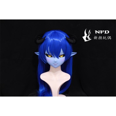 (NFD086)Customize Handmade Crossdress Full Head Female/Girl Resin Japanese Cartoon Character Animego Cosplay Kigurumi Mask (NFD086)Customize Handmade Crossdress Full Head Female/Girl Resin Japanese Cartoon Character Animego Cosplay Kigurumi Mask