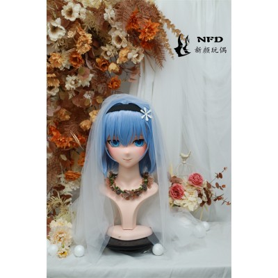 (NFD090)Customize Handmade Crossdress Full Head Female/Girl Resin Japanese Cartoon Character Animego Cosplay Kigurumi Mask (NFD090)Customize Handmade Crossdress Full Head Female/Girl Resin Japanese Cartoon Character Animego Cosplay Kigurumi Mask