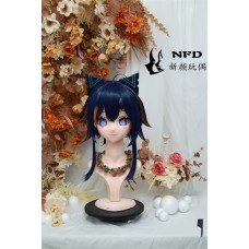 (NFD098)Customize Handmade Crossdress Full Head Female/Girl Resin Japanese Cartoon Character Animego Cosplay Kigurumi Mask