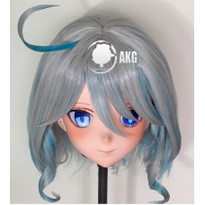 (AL103)Customize Character! Female/Girl Resin Full/Half Head With Lock Anime Cosplay Japanese Animego Kigurumi Mask