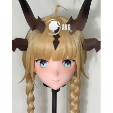(AL105)Customize Character! Female/Girl Resin Full/Half Head With Lock Anime Cosplay Japanese Animego Kigurumi Mask