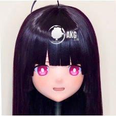 (AL111)Customize Character! Female/Girl Resin Full/Half Head With Lock Anime Cosplay Japanese Animego Kigurumi Mask