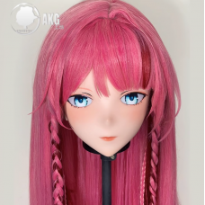 (AL115)Customize Character! Female/Girl Resin Full/Half Head With Lock Anime Cosplay Japanese Animego Kigurumi Mask