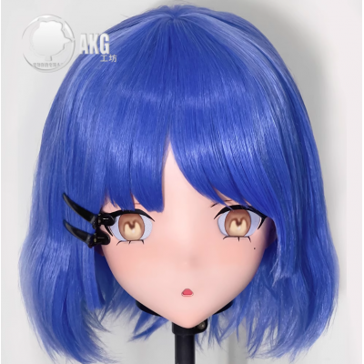 (AL120)Customize Character! Female/Girl Resin Full/Half Head With Lock Anime Cosplay Japanese Animego Kigurumi Mask (AL120)Customize Character! Female/Girl Resin Full/Half Head With Lock Anime Cosplay Japanese Animego Kigurumi Mask