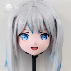 (AL132)Customize Character! Female/Girl Resin Full/Half Head With Lock Anime Cosplay Japanese Animego Kigurumi Mask