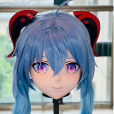 (AL157)Customize Character! Female/Girl Resin Full/Half Head With Lock Anime Cosplay Japanese Animego Kigurumi Mask