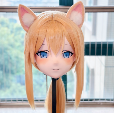 (AL173)Customize Character! Female/Girl Resin Full/Half Head With Lock Anime Cosplay Japanese Animego Kigurumi Mask