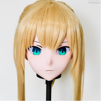 (AL187)Customize Character! Female/Girl Resin Full/Half Head With Lock Anime Cosplay Japanese Animego Kigurumi Mask (AL187)Customize Character! Female/Girl Resin Full/Half Head With Lock Anime Cosplay Japanese Animego Kigurumi Mask