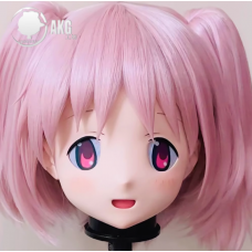 (AL189)Customize Character! Female/Girl Resin Full/Half Head With Lock Anime Cosplay Japanese Animego Kigurumi Mask