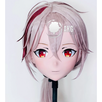 (AL82)Customize Character! Female/Girl Resin Full/Half Head With Lock Anime Cosplay Japanese Animego Kigurumi Mask