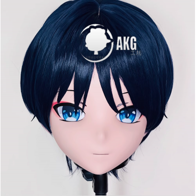 (AL83)Customize Character! Female/Girl Resin Full/Half Head With Lock Anime Cosplay Japanese Animego Kigurumi Mask