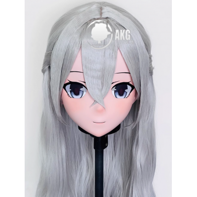 (AL84)Customize Character! Female/Girl Resin Full/Half Head With Lock Anime Cosplay Japanese Animego Kigurumi Mask