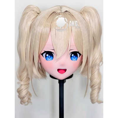 (AL93)Customize Character! Female/Girl Resin Full/Half Head With Lock Anime Cosplay Japanese Animego Kigurumi Mask