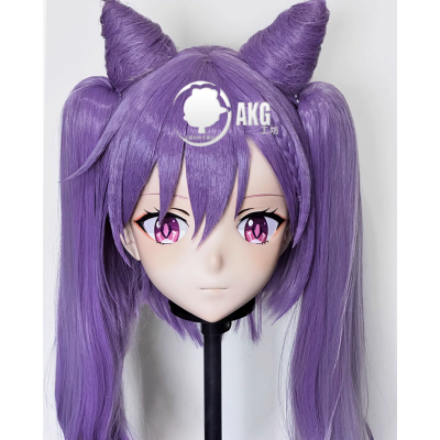 (AL94)Customize Character! Female/Girl Resin Full/Half Head With Lock Anime Cosplay Japanese Animego Kigurumi Mask