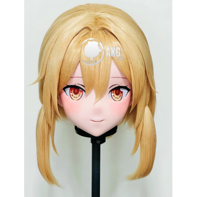 (AL99)Customize Character! Female/Girl Resin Full/Half Head With Lock Anime Cosplay Japanese Animego Kigurumi Mask