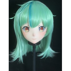 (AL017) Customize Character Female/Girl Resin Half/ Full Head With Lock Cosplay Japanese Anime Game Role Kigurumi Mask