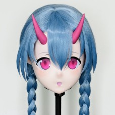 (AL228)Customize Character! Female/Girl Resin Full/Half Head With Lock Anime Cosplay Japanese Animego Kigurumi Mask