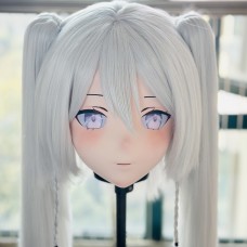 (AL225)Customize Character! Female/Girl Resin Full/Half Head With Lock Anime Cosplay Japanese Animego Kigurumi Mask