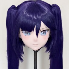 (AL222)Customize Character! Female/Girl Resin Full/Half Head With Lock Anime Cosplay Japanese Animego Kigurumi Mask