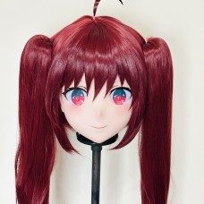 (AL221)Customize Character! Female/Girl Resin Full/Half Head With Lock Anime Cosplay Japanese Animego Kigurumi Mask