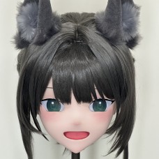 (AL216)Customize Character! Female/Girl Resin Full/Half Head With Lock Anime Cosplay Japanese Animego Kigurumi Mask