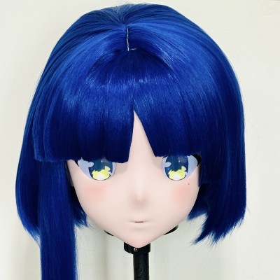 (AL217)Customize Character! Female/Girl Resin Full/Half Head With Lock Anime Cosplay Japanese Animego Kigurumi Mask