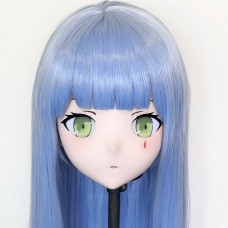 (AL218)Customize Character! Female/Girl Resin Full/Half Head With Lock Anime Cosplay Japanese Animego Kigurumi Mask