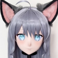 (AL213)Customize Character! Female/Girl Resin Full/Half Head With Lock Anime Cosplay Japanese Animego Kigurumi Mask