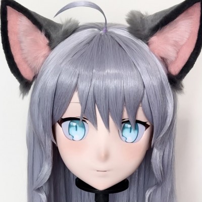 (AL213)Customize Character! Female/Girl Resin Full/Half Head With Lock Anime Cosplay Japanese Animego Kigurumi Mask