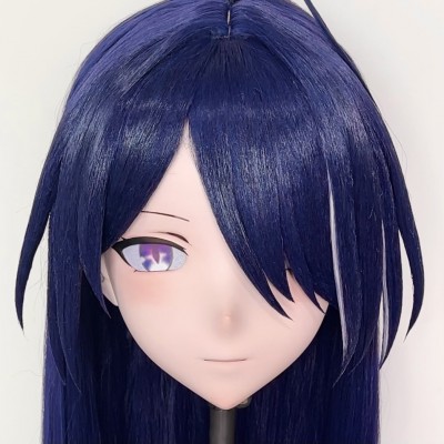 (AL212)Customize Character! Female/Girl Resin Full/Half Head With Lock Anime Cosplay Japanese Animego Kigurumi Mask