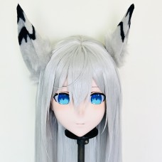 (AL211)Customize Character! Female/Girl Resin Full/Half Head With Lock Anime Cosplay Japanese Animego Kigurumi Mask