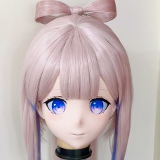 (AL240)Customize Character! Female/Girl Resin Full/Half Head With Lock Anime Cosplay Japanese Animego Kigurumi Mask