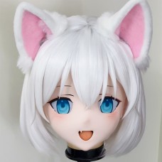 (AL236)Customize Character! Female/Girl Resin Full/Half Head With Lock Anime Cosplay Japanese Animego Kigurumi Mask