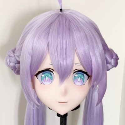 (AL233)Customize Character! Female/Girl Resin Full/Half Head With Lock Anime Cosplay Japanese Animego Kigurumi Mask