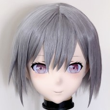 (AL232)Customize Character! Female/Girl Resin Full/Half Head With Lock Anime Cosplay Japanese Animego Kigurumi Mask