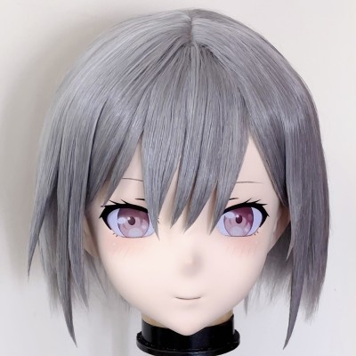 (AL232)Customize Character! Female/Girl Resin Full/Half Head With Lock Anime Cosplay Japanese Animego Kigurumi Mask
