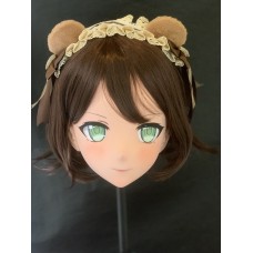 (AL022) Customize Character Female/Girl Resin Half/ Full Head With Lock Cosplay Japanese Anime Game Role Kigurumi Mask