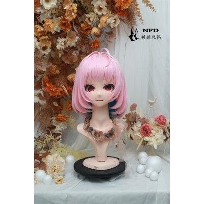 (NFD0a8)Customize Handmade Crossdress Full Head Female/Girl Resin Japanese Cartoon Character Animego Cosplay Kigurumi Mask