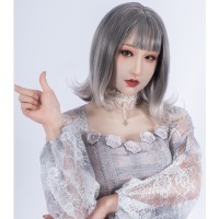 (M22) 'Nina' Standard Makeup DMS Crossdress Realistic Luxury Silicone Full Head Female Mask With Breast Form (M22) 'Nina' Standard Makeup DMS Crossdress Realistic Luxury Silicone Full Head Female Mask With Breast Form