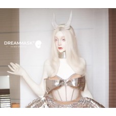 (DM03W Sera)'Dreammask' DMS Crossdressing Full Head With Torso Cosplay Kigurumi Male To Female Silicone Desire Mask Drag Queen (DM03W Sera)'Dreammask' DMS Crossdressing Full Head With Torso Cosplay Kigurumi Male To Female Silicone Desire Mask Drag Queen
