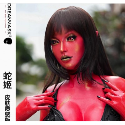 (DM03R4 Serpent)'Dreammask' DMS Crossdressing Full Head With Torso Cosplay Kigurumi Male To Female Silicone Desire Mask Drag Queen