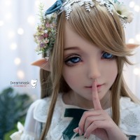 (M13) DMS ILIA Soft Silicone Full Head Cosplay Sweet Girl Female crossdress Kigurumi Mask With Removable Elf Ear Drag Queen (M13) DMS ILIA Soft Silicone Full Head Cosplay Sweet Girl Female crossdress Kigurumi Mask With Removable Elf Ear Drag Queen