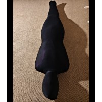 Thick extremely super tight velvet seamless full body stockings sleeping bag mummy bondage pullover one-piece tights